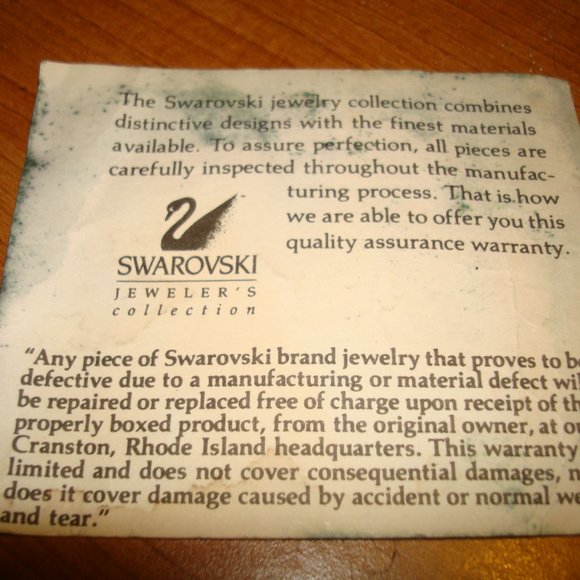 Vintage authentic Swarovski crystal cuff bracelet & dangle earring set - Picture 10 of 14